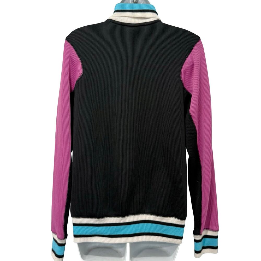 Air Jordan Fuchsia Black Blue White Colorblock Jumpman Logo Track Jacket Size S - Picture 7 of 15